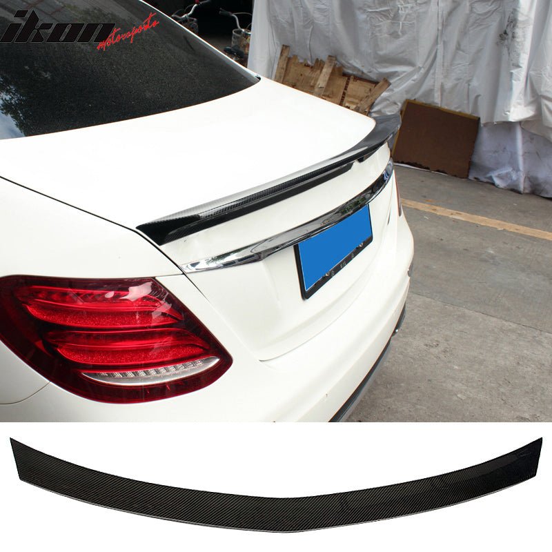 17-23 Benz W213 E43 E Class Veath Style Rear Spoiler Wing Carbon Fiber