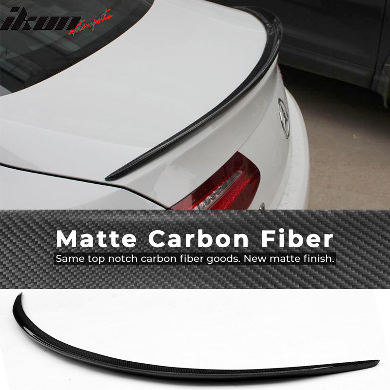 Fits 18-19 Mercedes-Benz E-Class Trunk Spoiler Wing Carbon Fiber CF