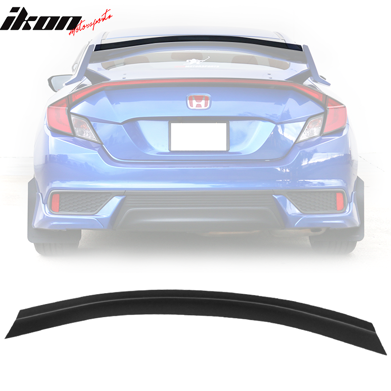 2016-2021 Honda Civic X Type R Add-on Gurney Flap Lip Trunk Spoiler