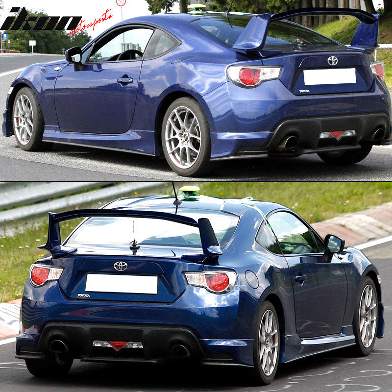 IKON MOTORSPORTS, Gurney Flap Compatible With 2013-2016 Scion FR-S/2013-2020 Subaru BRZ/2017-2020 Toyota 86, Trunk Deck Lid