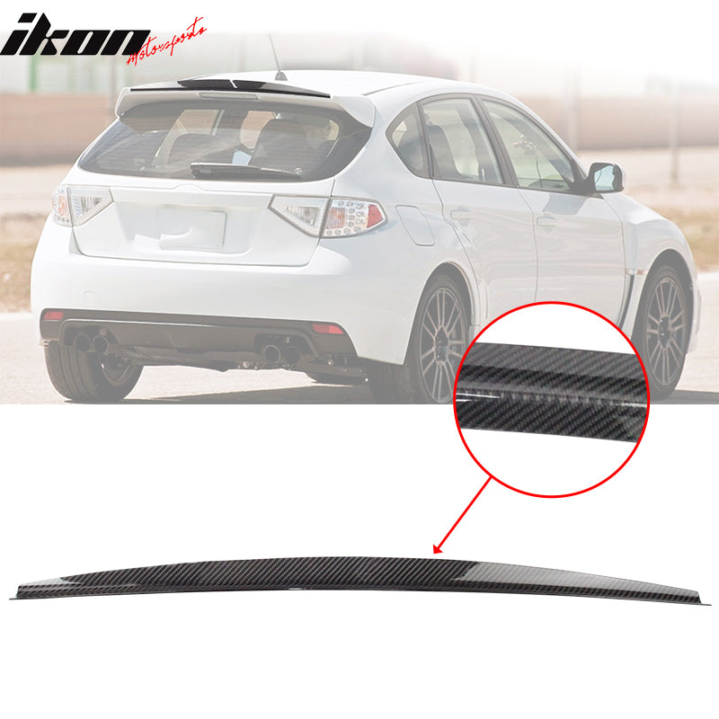 2008-2014 Subaru Impreza WRX 5DR Roof Spoiler Gurney Flap Carbon Fiber