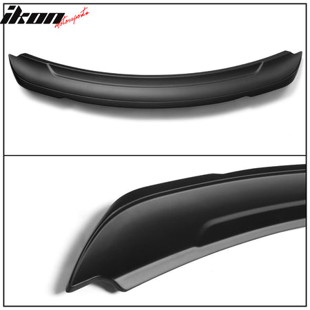 Fits 15-23 Ford Mustang 2DR Coupe Long LED Style Trunk Spoiler Matte Black - ABS