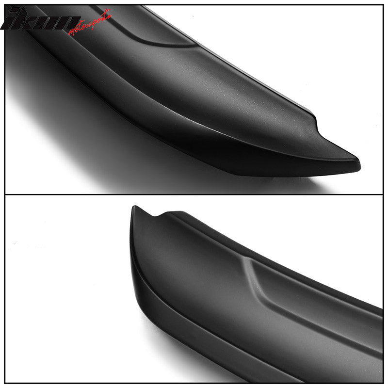 Fits 15-23 Ford Mustang 2DR Coupe Long LED Style Trunk Spoiler Matte Black - ABS