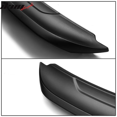 Fits 15-23 Ford Mustang 2DR Coupe Long LED Style Trunk Spoiler Matte Black - ABS