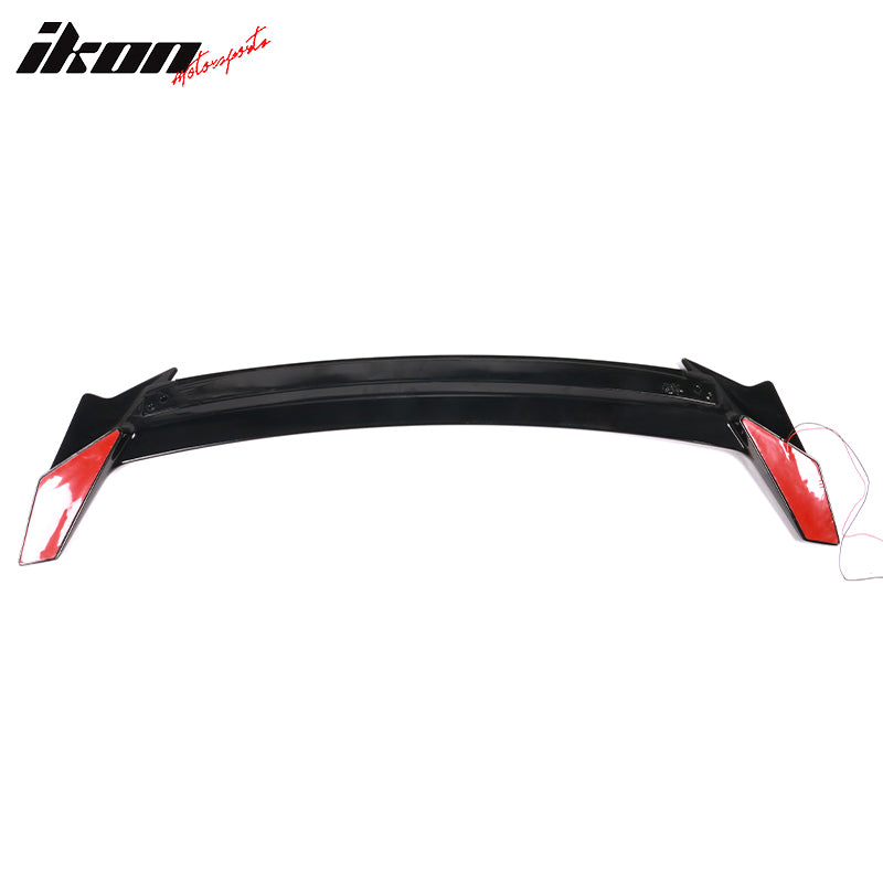 Clearance Sale For 16-21 Honda Civic Long LED Rear Trunk Spoiler Matte Black ABS