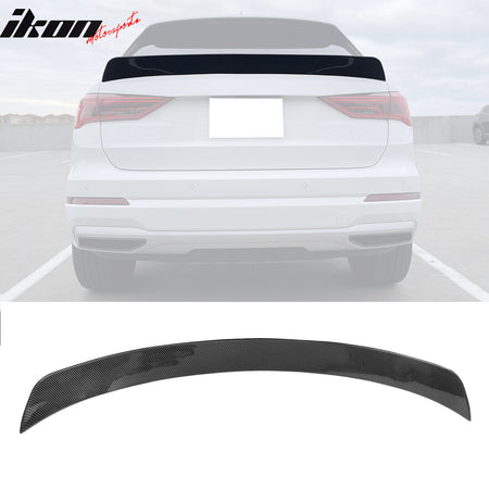 Fits 19-24 Audi Q3 IKON Style ABS Add-on Rear Trunk Spoiler Wing Lip