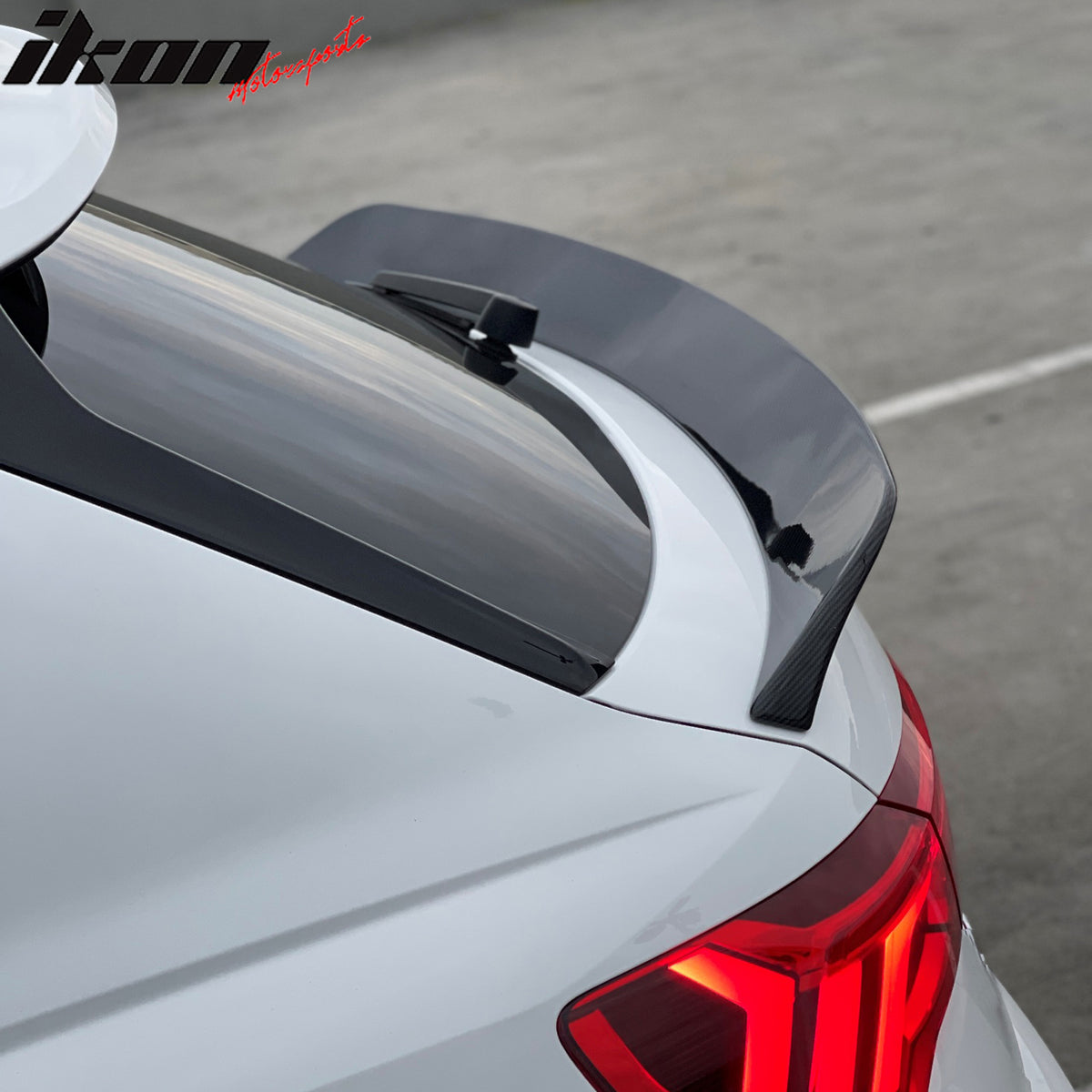 Fits 19-24 Audi Q3 IKON Style ABS Add-on Rear Trunk Spoiler Wing Lip