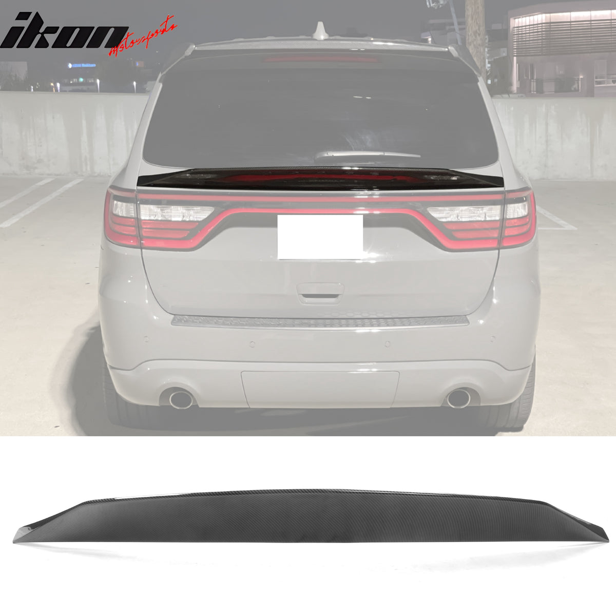 Fits 14-24 Dodge Durango Duckbill Style Trunk Spoiler Middle Lip ABS