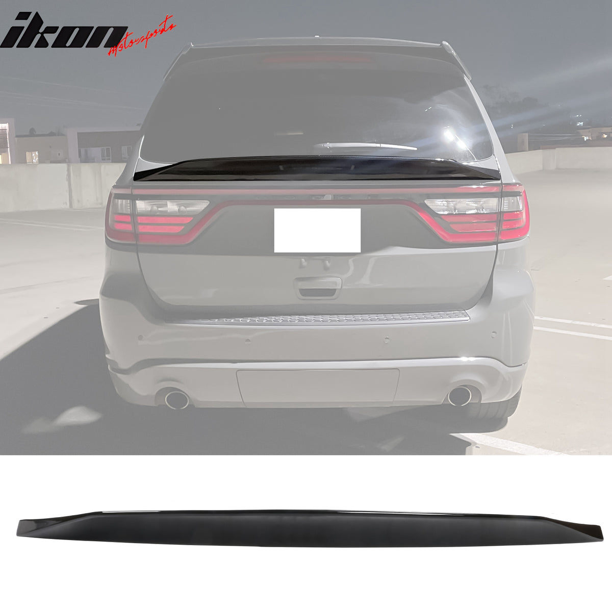 Fits 14-24 Dodge Durango Duckbill Style Trunk Spoiler Middle Lip ABS