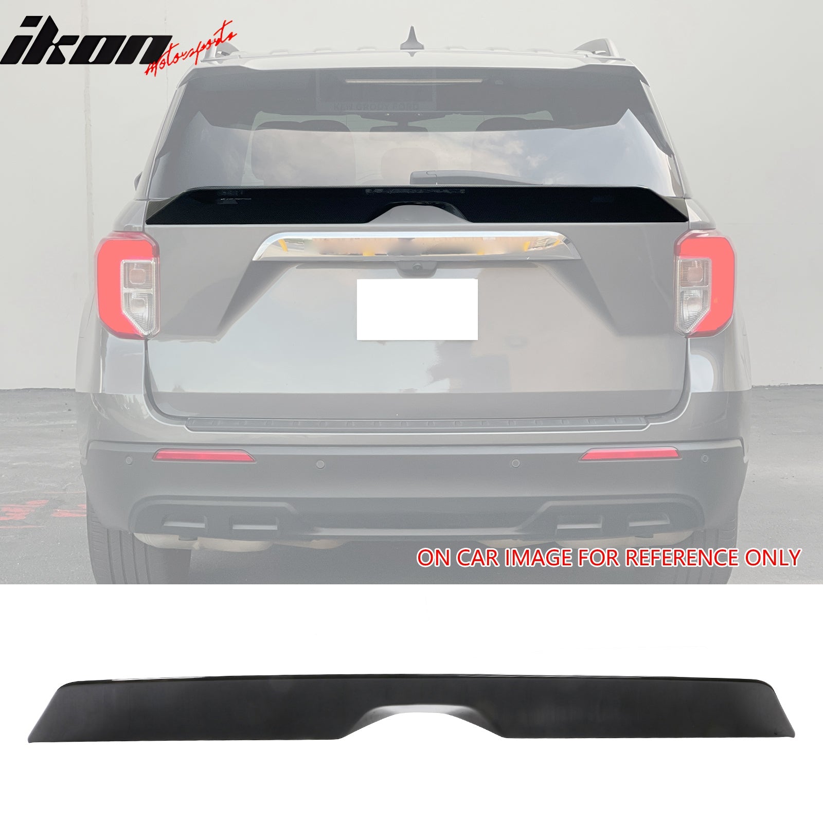 Fits 20-24 Ford Explorer Duckbill Style Trunk Spoiler Middle Lip ABS