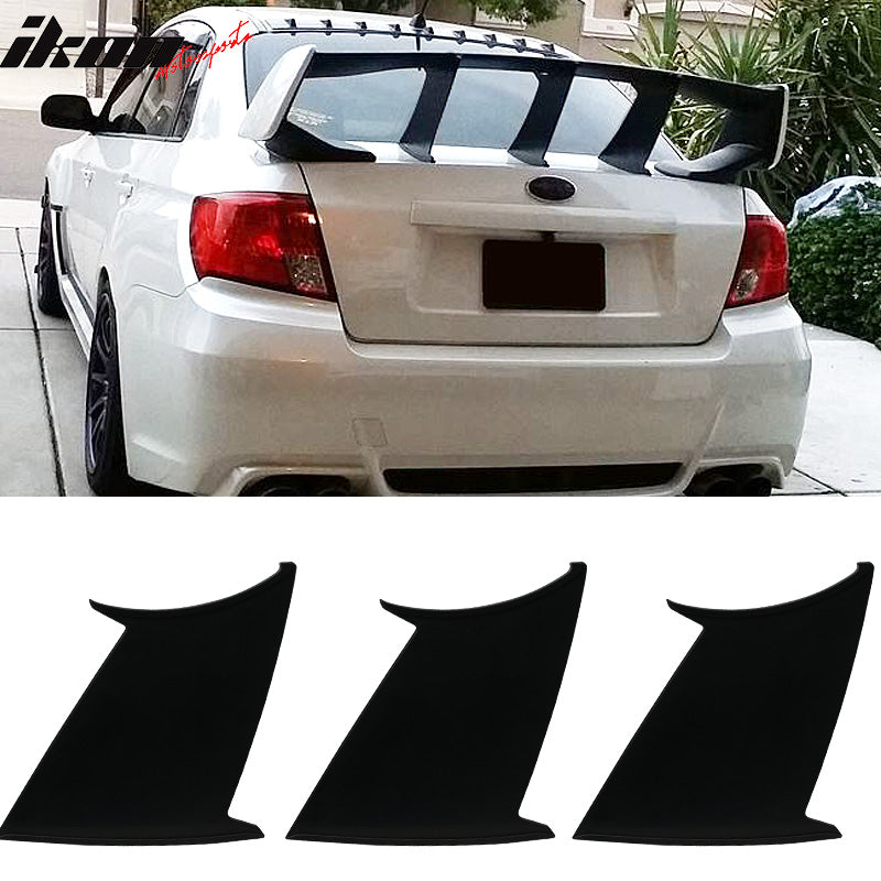 2008-2014 Subaru Impreza WRX STI Trunk Spoiler Stabilizer 3PC ABS