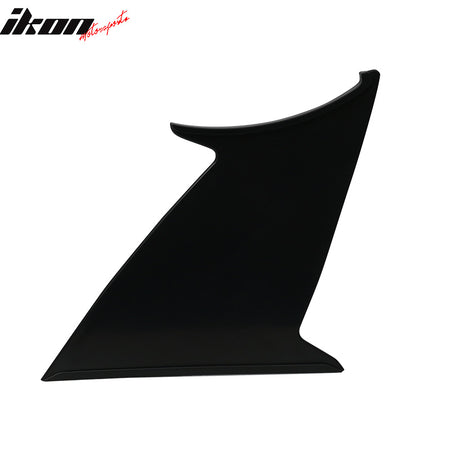 IKON MOTORSPORTS, 1PC Wing Stabilizer Compatible With 2015-2021 Subaru WRX STI, ABS Unpainted Trunk Boot Lip Spoiler Wing & 3M Tape Add On