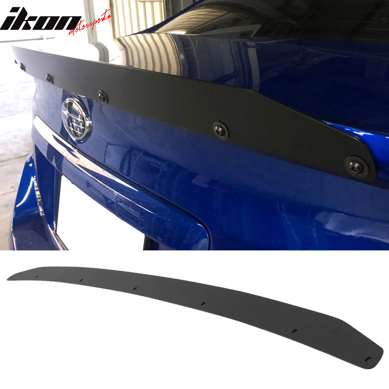 2015-2021 Subaru WRX STI Black Coated Trunk Spoiler Aluminum