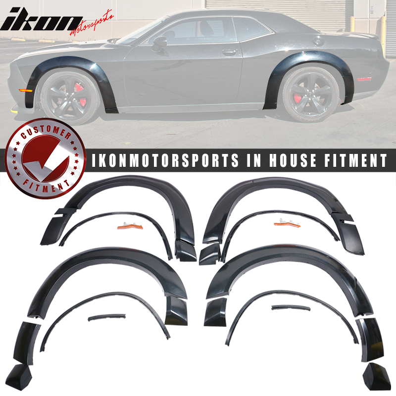 2018-2023 Dodge Challenger DM Style Unpainted Fender Flares PP