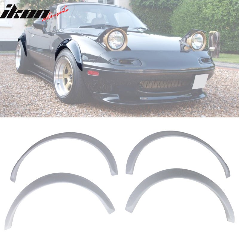 1990-1997 Mazda Miata MK1 4pcs Front + Rear 30mm Fender Flares FRP