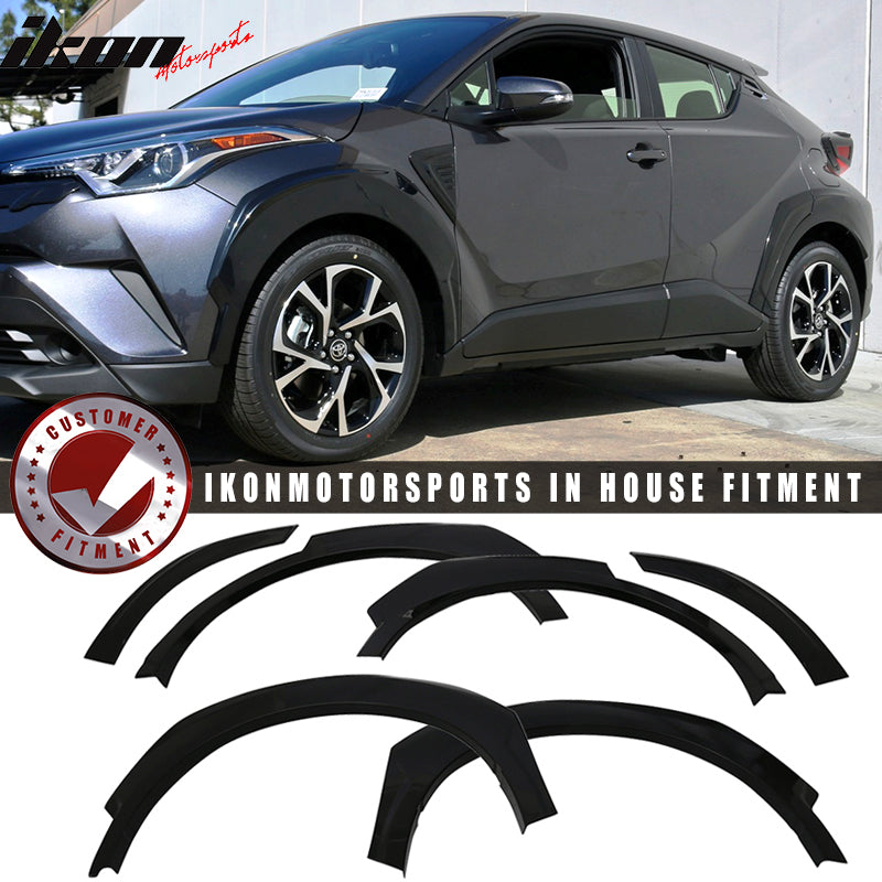 2017-2018 Toyota CHR C-HR Aerokit Unpainted Black Fender Flares PP