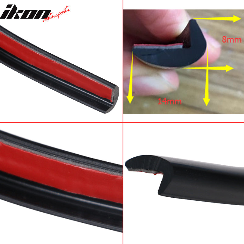 236 Inch PVC Fender Flare Extension Wheel Eyebrow Moulding Trim Protector Lip