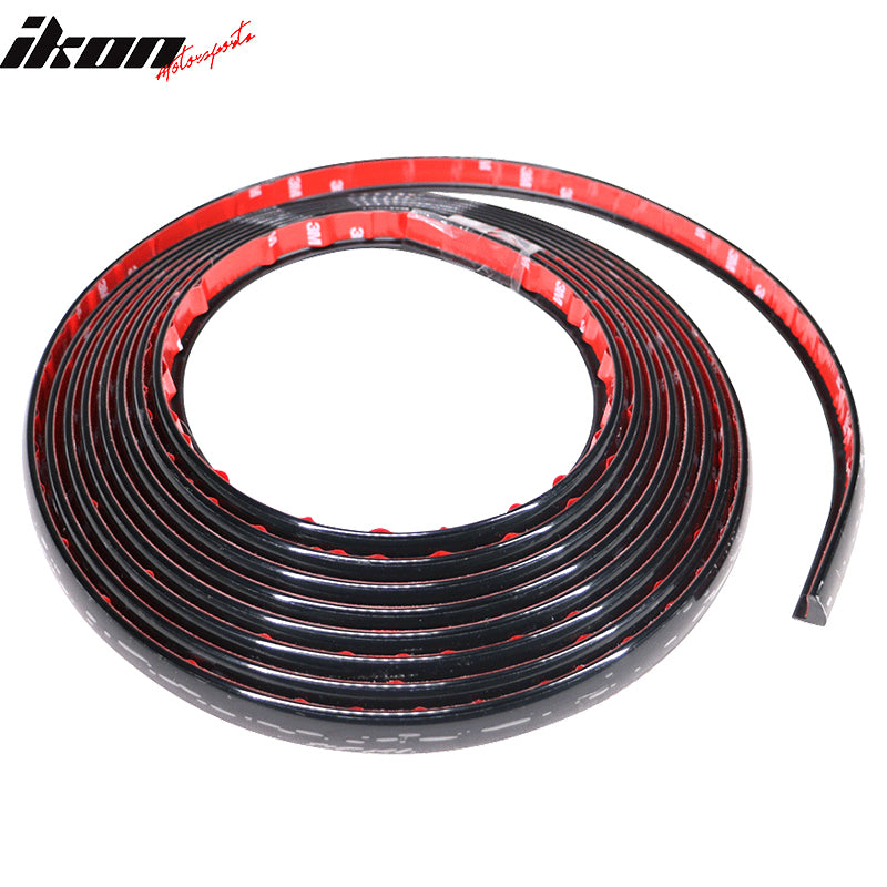 Gloss Black 236 Inch Fender Flare Extension Wheel Eyebrow Moulding Trim Lip