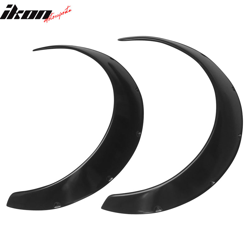 90MM 2x Universal Car Rear Fender Flares Guard Extra Wide Body Wheel Arches