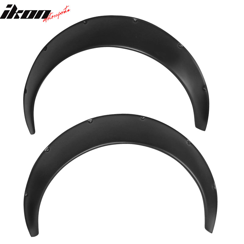 90MM 2x Universal Car Rear Fender Flares Guard Extra Wide Body Wheel Arches