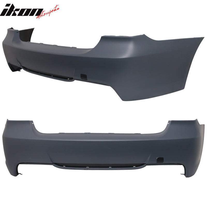 Fits 06-11 E90 3 Series Sedan 328 328i MT Msport Rear Bumper Cover&Diffuser