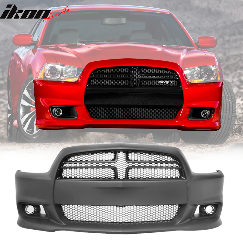 2011-2014 Dodge Charger Front Bumper Cover SRT8 Style Unpainted  PP