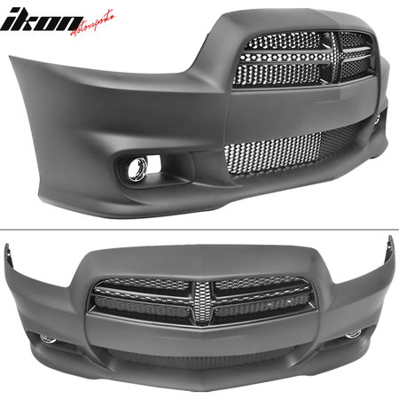 Fits 11-14 Dodge Charger SRT8 Style Front Bumper Cover Conversion PP