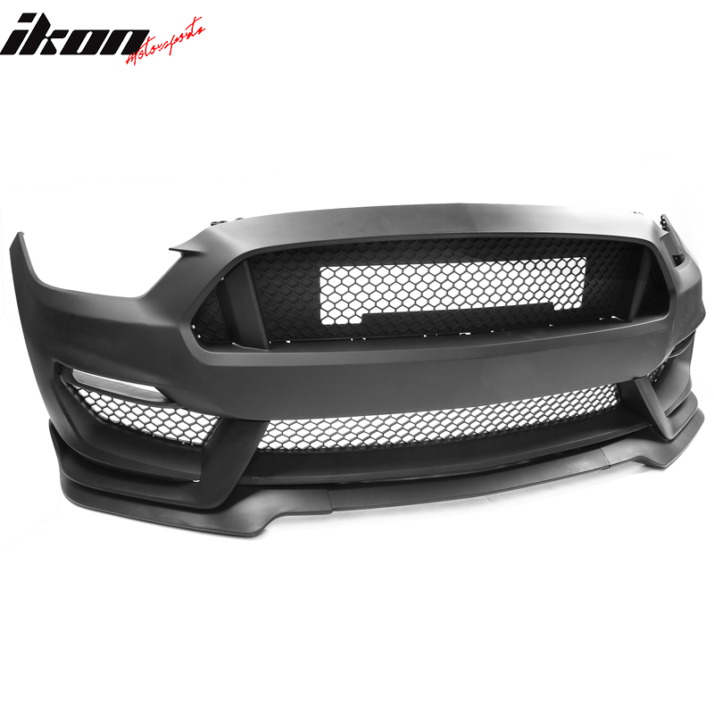 Fits 15-17 Ford Mustang GT350 Style Front Bumper Retrofit Cover Conversion PP