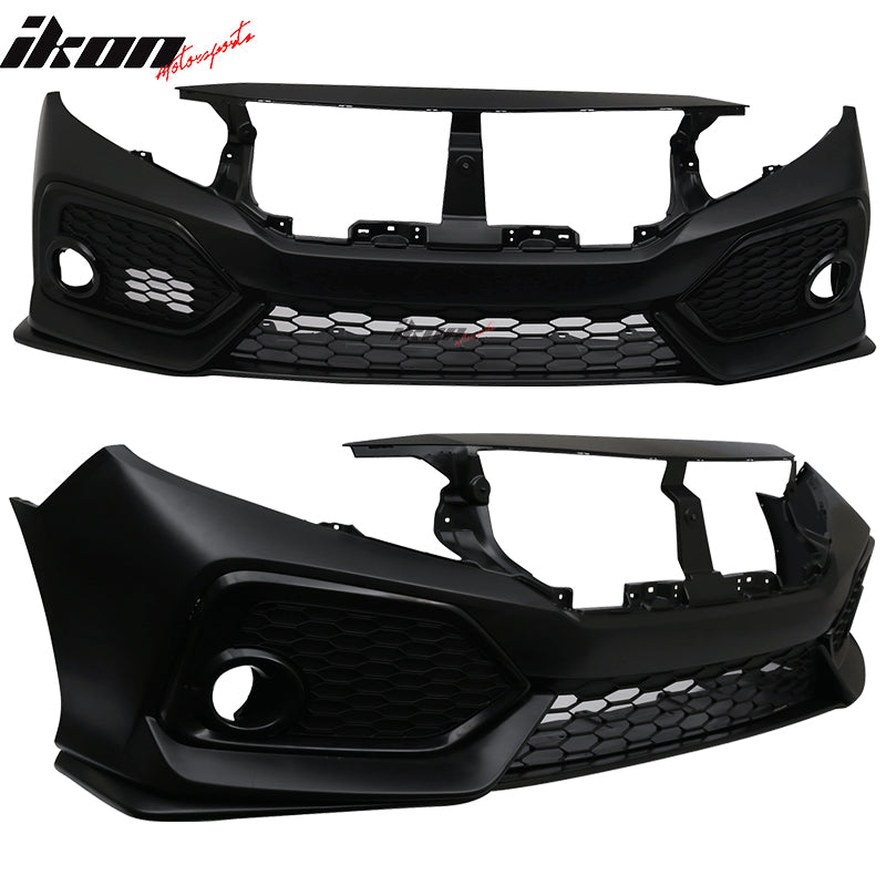 Fits 16-21 Honda Civic Si Sedan Coupe OE Style Front Bumper Conversion