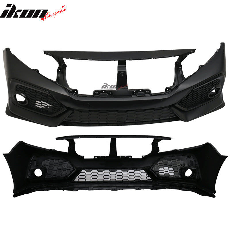 Fits 16-21 Honda Civic Si Sedan Coupe OE Style Front Bumper Conversion