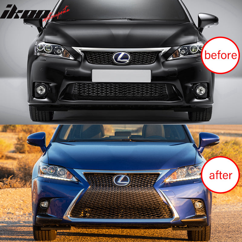 2011-2013 Lexus CT200h F Sport Style Unpainted Front Bumper Cover PP