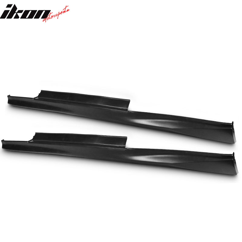 Side Skirts Compatible With 2009-2022 Nissan GTR GT-R R35 Coupe, Factory Style Unpainted Black Side Skirts Extension Rocker Panels 2PC PP Polypropylene by IKON MOTORSPORTS