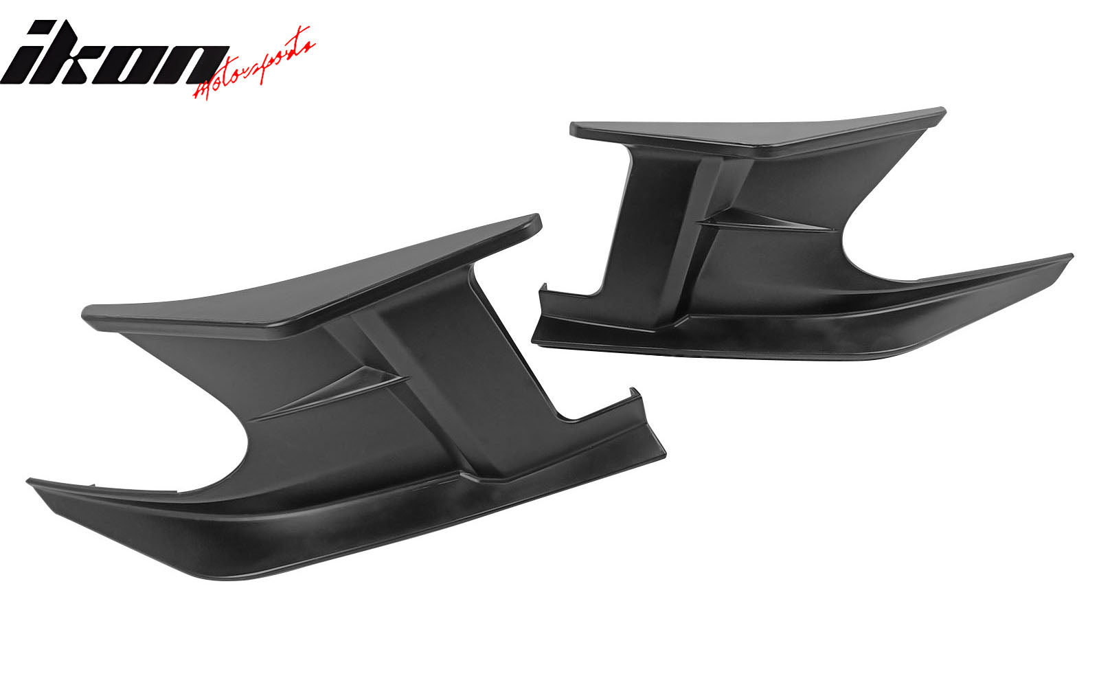 Fits 19-24 Toyota Corolla 5DR Front Bumper Canards Matte Black ABS Side Spoiler