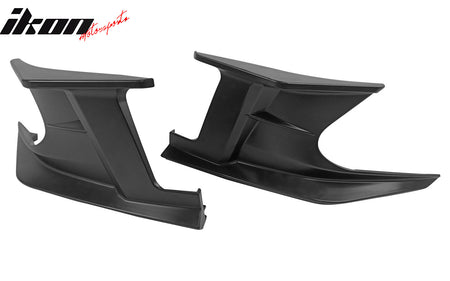 Fits 19-24 Toyota Corolla 5DR Front Bumper Canards Matte Black ABS Side Spoiler