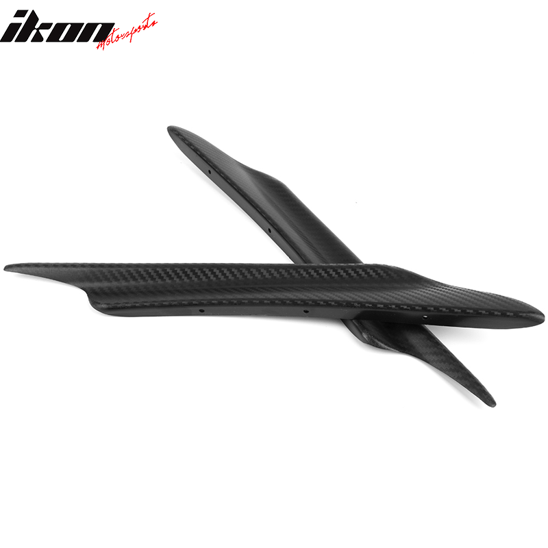 Clearance Sale Universal Texture Carbon Fiber V1 A Front Bumper Lip Canards 40CM