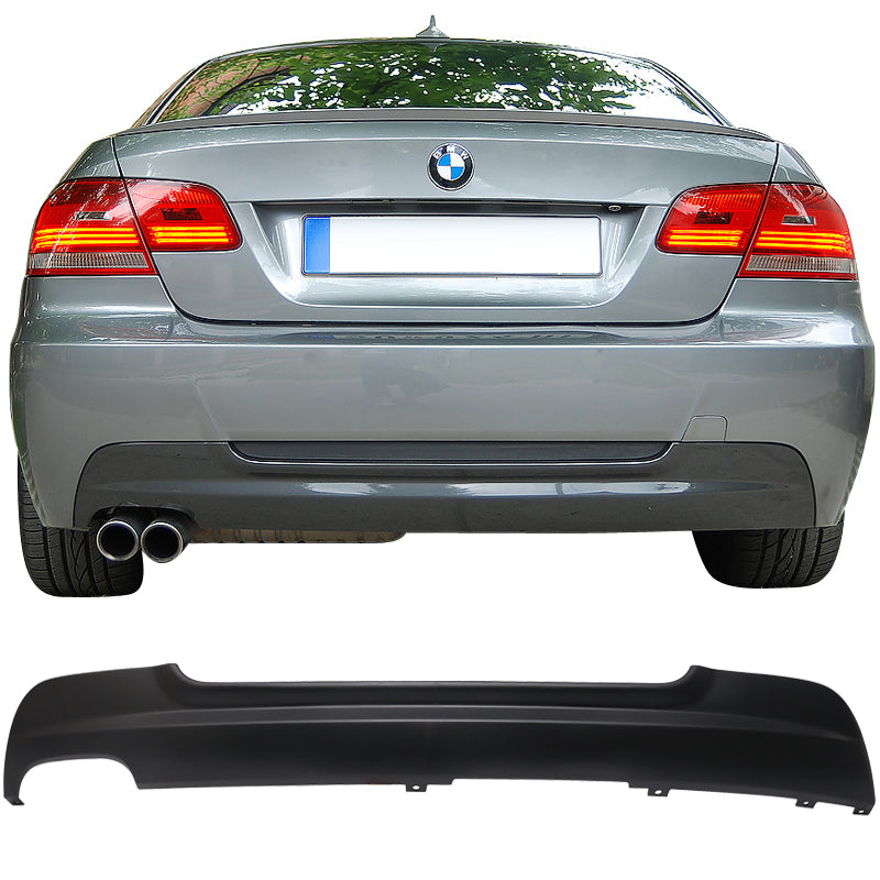 Fits 07-13 E92 3 Series Coupe 328 328i MT Msport Rear Bumper Cover&Diffuser