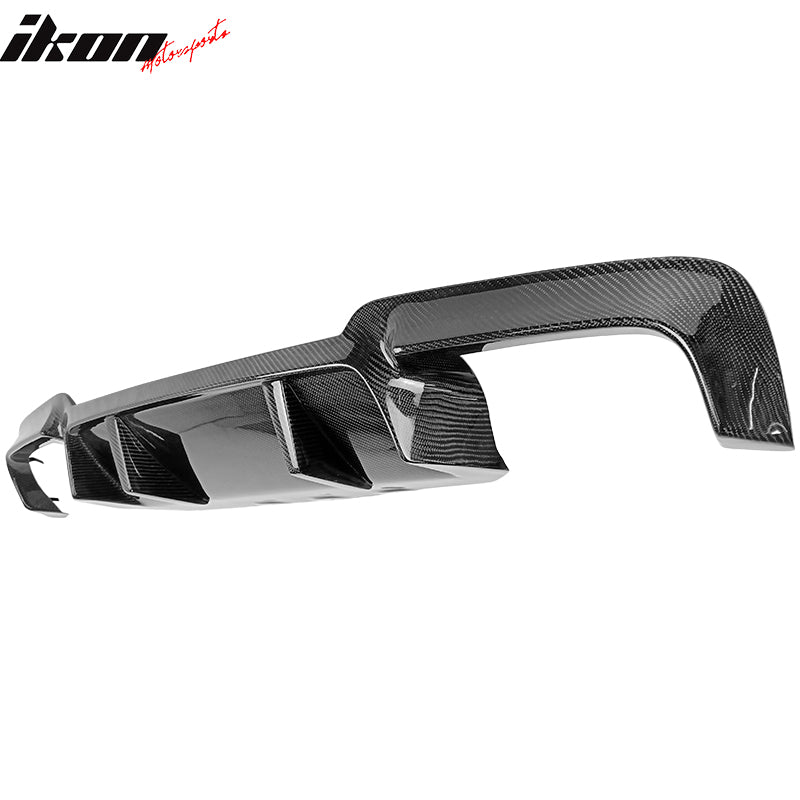 Fits 11-16 BMW F10 M5 M-Tech M Sport Style Rear Bumper Lip Diffuser Carbon Fiber