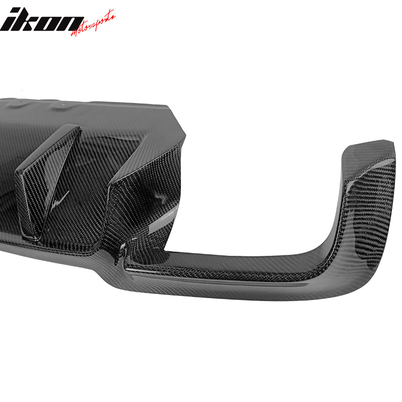 Fits 11-16 BMW F10 M5 M-Tech M Sport Style Rear Bumper Lip Diffuser Carbon Fiber