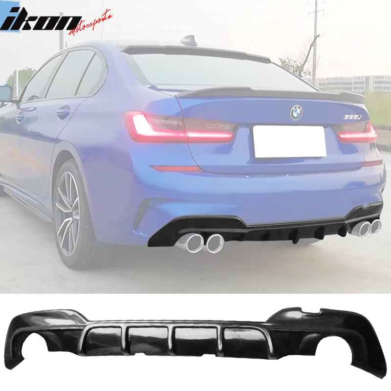 Fits 19-22 BMW 3 Series G20 330i M Sport Rear Diffuser Bumper Lip