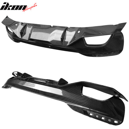 Fits 17-20 BMW G30 5 Series MT MP Style Rear Diffuser - Carbon Fiber