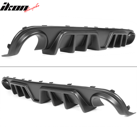 Fits 12-14 Chrysler 300 SRT Shark Fin Rear Diffuser Lip with LED Light