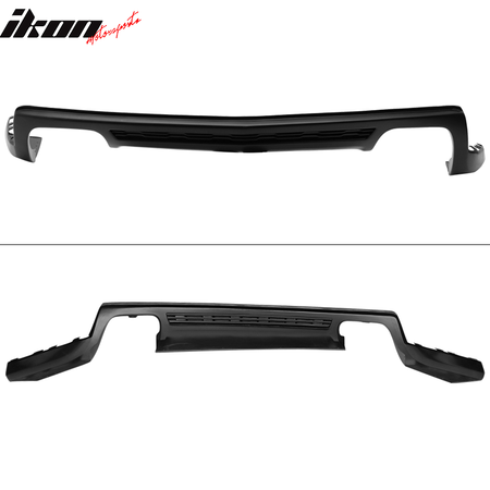 Fit 10-13 Chevy Camaro ZL1 Style Rear Bumper Diffuser Lip Lower Cover Valance