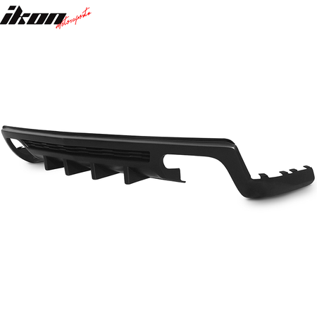 Fit 10-13 Camaro ZL1 Only Rear Bumper Lip Diffuser Ikon Style Shark Fins PP