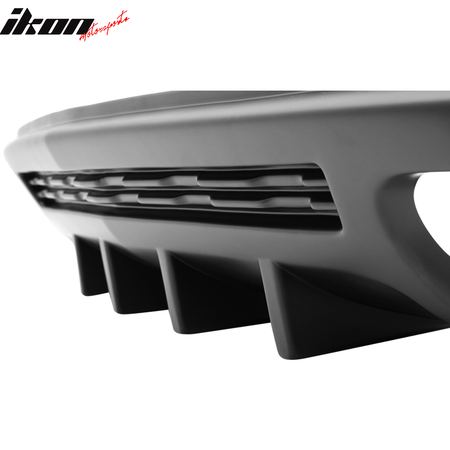 Fit 10-13 Camaro ZL1 Only Rear Bumper Lip Diffuser Ikon Style Shark Fins PP