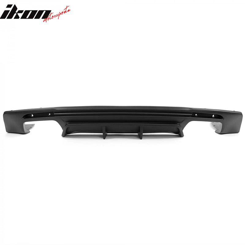 IKON MOTORSPORTS, Rear Diffuser Compatible With 2016-2023 Camaro ( Except ZL1 Model), PP Rear Bumper Lip Lower Body Protection Avoid Against Collision