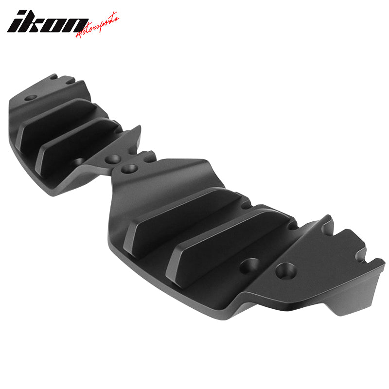 Fits 14-19 Chevy Corvette C7 Stingray 2PCS Rear Bumper Diffuser Primer Black ABS