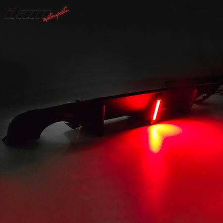 For 20-23 Dodge Charger Widebody 4DR Rear Diffuser W/ Brake Light PP