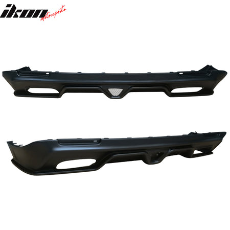 Fits 15-23 Dodge Challenger SXT PP Front Bumper Lip + Rear Diffuser + Side Skirt