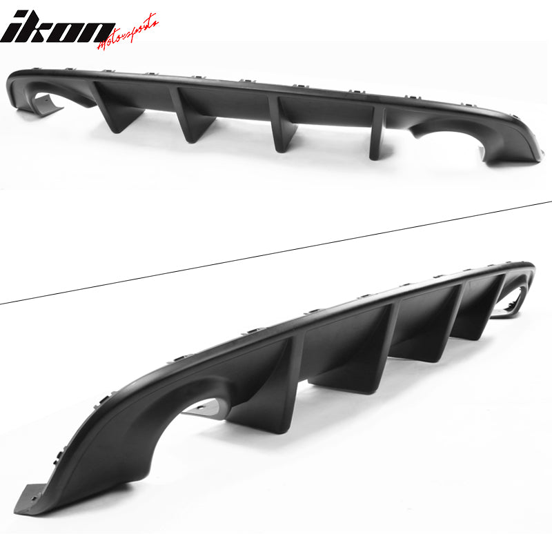 Fits 15-23 Dodge Charger SRT OE Style Rear Bumper Lip Diffuser PP Matte Black