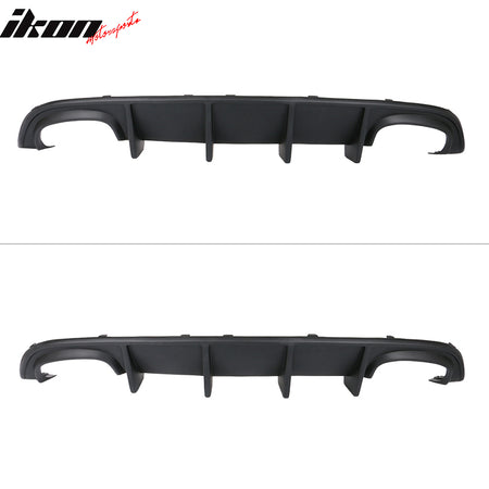 Fits 15-23 Dodge Charger Quad Exhaust Rear Diffuser Unpainted PP